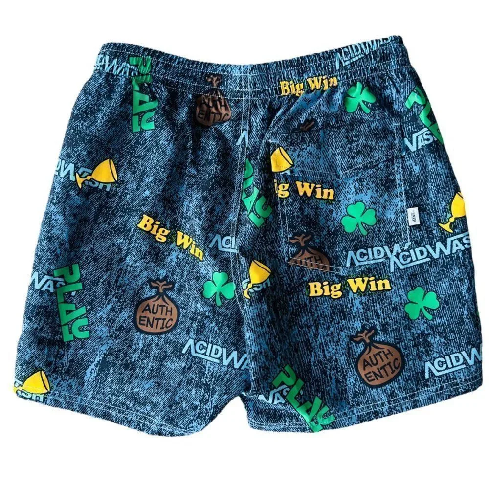 Vans x Fergus Vol B‎ Volley Shorts Multicolor VN0A4RRHBLK RARE Men's Small (S)